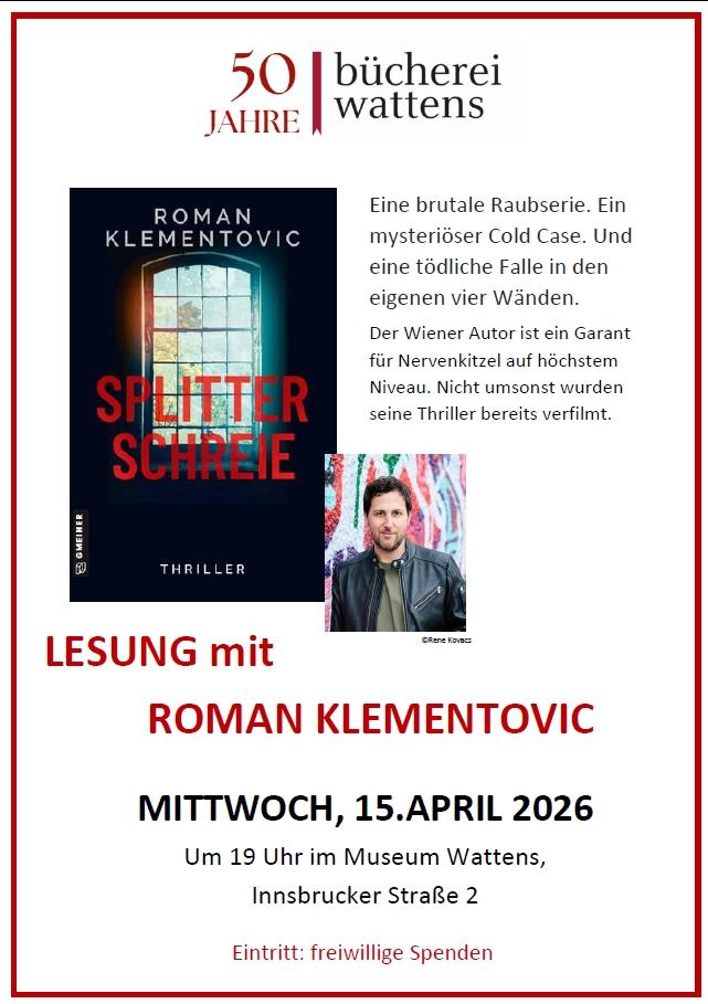 Lesung Roman Klementovic