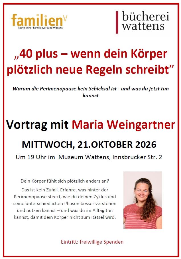 Vortrag Maria Weingartner