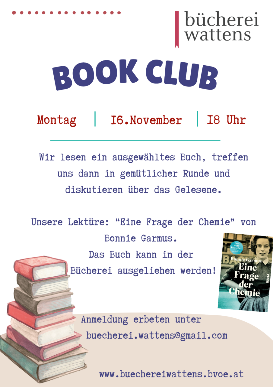Ankündigung Book Club