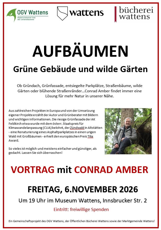 Ankündigung Vortrag Conrad Amber